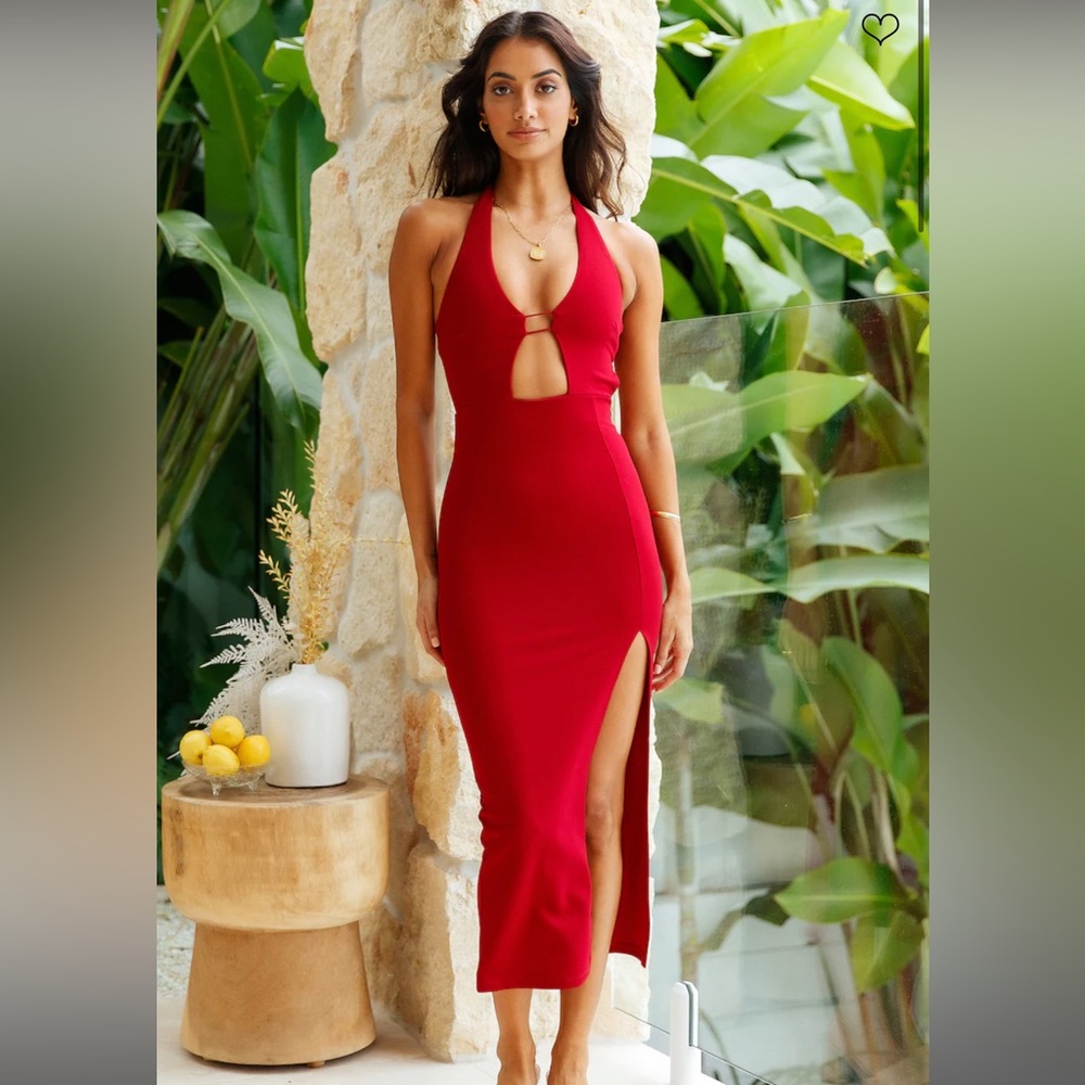 Fortunate One Wildfire Maxi Dress Wine